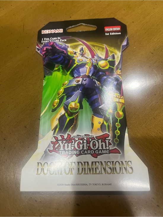Konami Other - TCG Konami Yu-Gi-Oh! Doom of Dimensions 1st Edition English Booster Pack 9 Cards